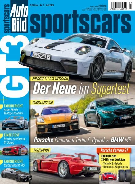 Auto Bild Sportscars – Juli 2025 Cover