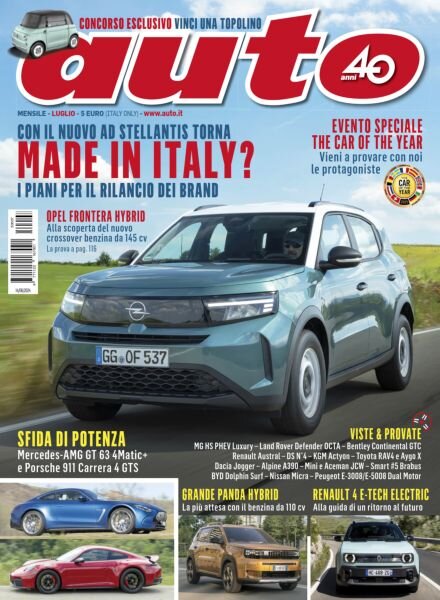 Auto – Luglio 2025 Cover