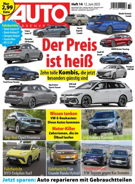 Auto Strassenverkehr – 11 Juni 2025 Cover