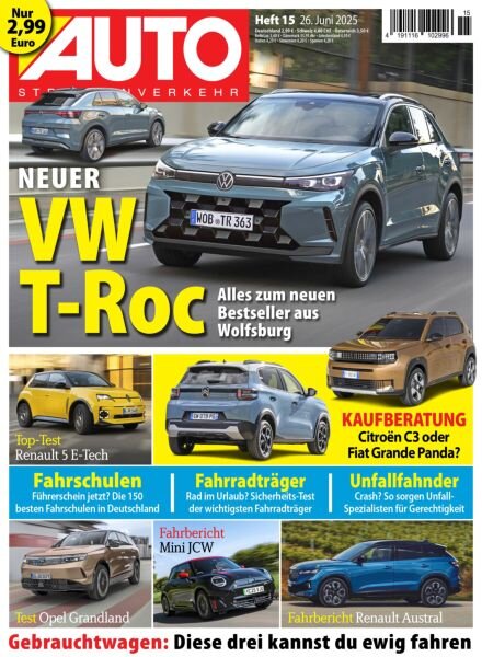 Auto Strassenverkehr – 25 Juni 2025 Cover