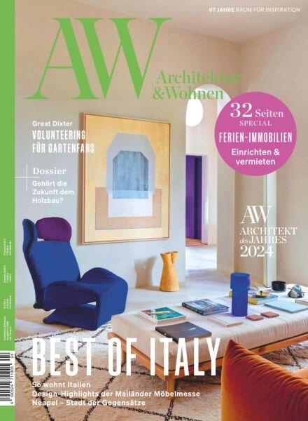 AW Architektur & Wohnen – Juli-August 2024 Cover