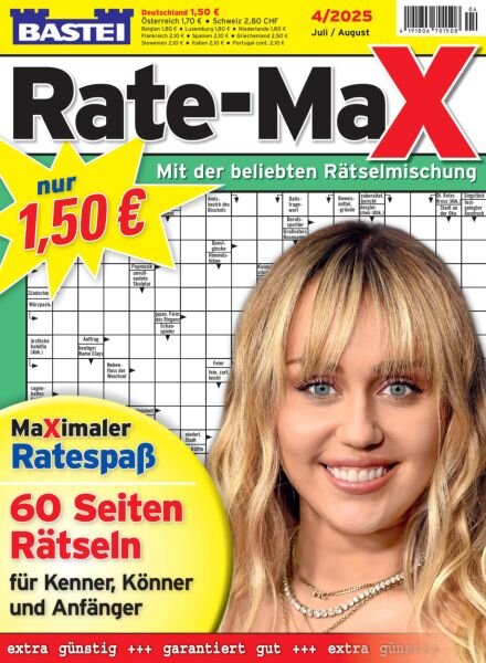 Bastei Rate-Max – Juli-August 2025 Cover