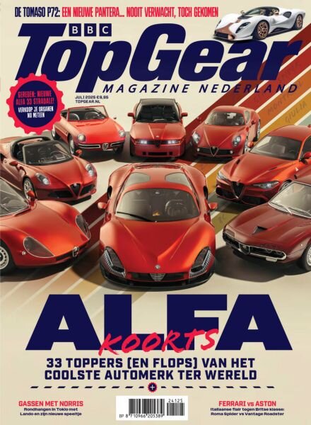 BBC Top Gear Netherlands – Juli 2025 Cover