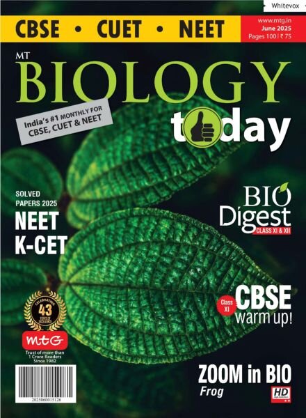 Biology Today – June 2025 Cover