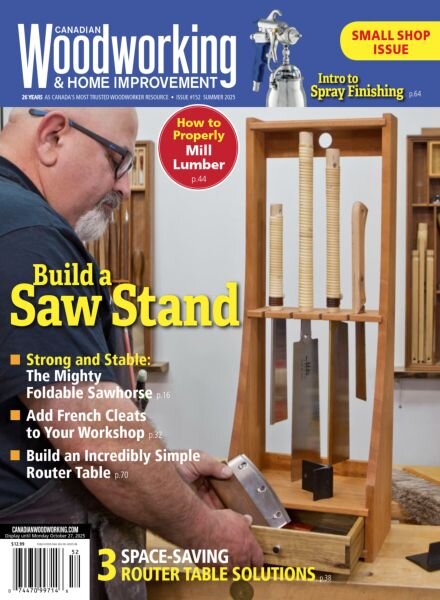 Canadian Woodworking – Summer 2025 Cover