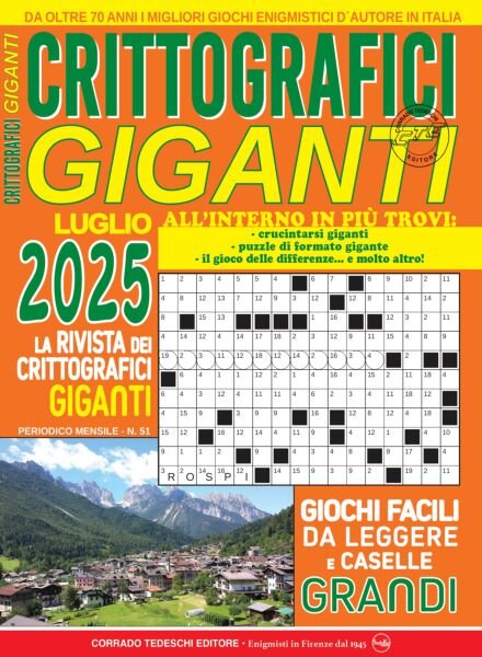 Crittografici Giganti – Luglio 2025 Cover