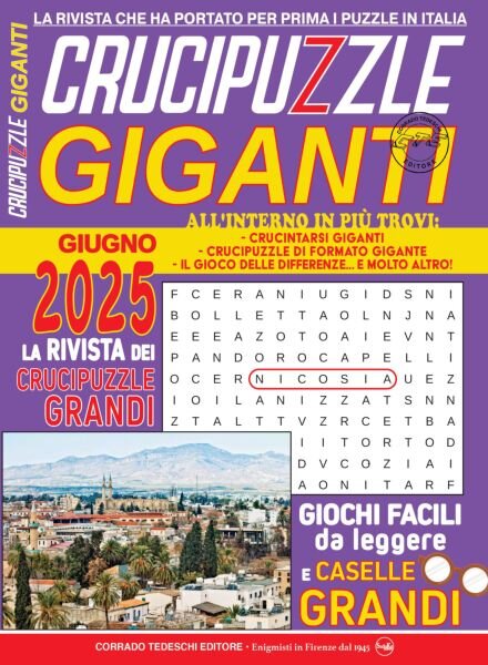 Crucipuzzle Giganti – Giugno 2025 Cover