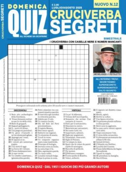 Cruciverba Segreti – Luglio-Agosto 2025