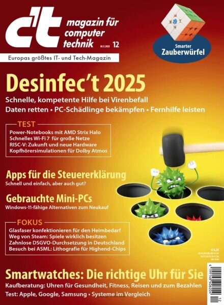c’t Magazin fur Computertechnik – 30 Mai 2025 Cover