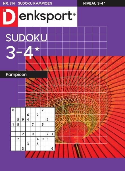 Denksport Sudoku 3-4 kampioen – 5 Juni 2025 Cover