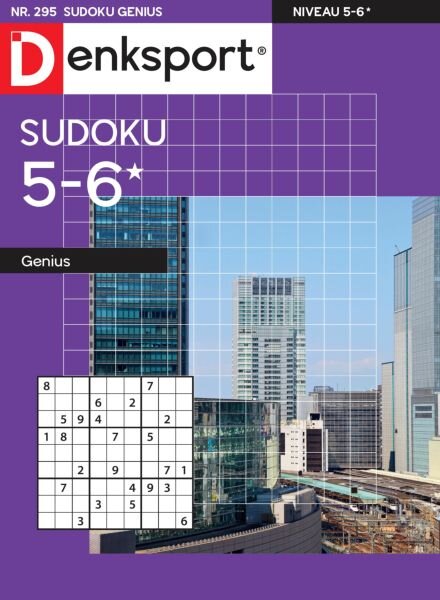 Denksport Sudoku 5-6 genius – 22 Mei 2025 Cover