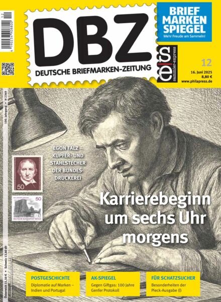 Deutsche Briefmarken-Zeitung – 16 Juni 2025 Cover