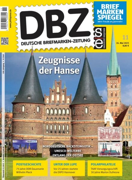 Deutsche Briefmarken-Zeitung – 26 Mai 2025 Cover