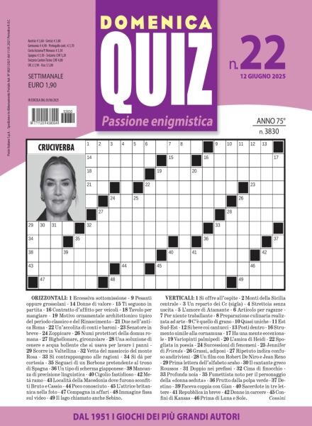 Domenica Quiz – 12 Giugno 2025 Cover
