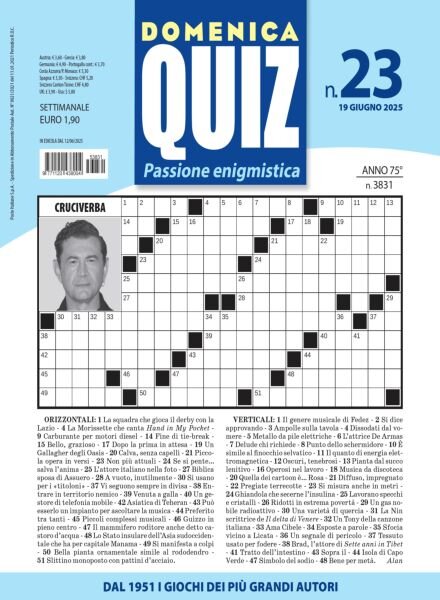 Domenica Quiz – 19 Giugno 2025 Cover