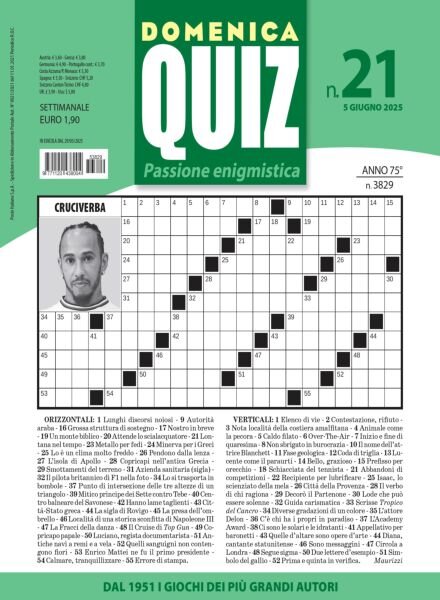 Domenica Quiz – 5 Giugno 2025 Cover