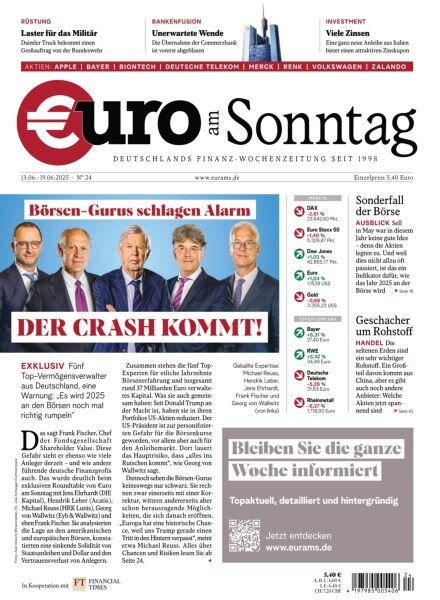 Euro am Sonntag – 13 Juni 2025 Cover