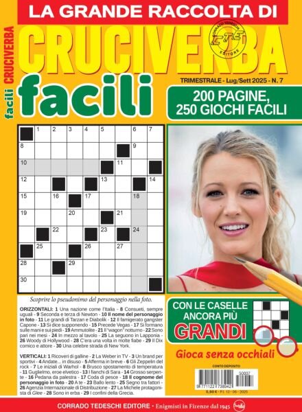 Facili Cruciverba – Luglio-Agosto-Settembre 2025 Cover