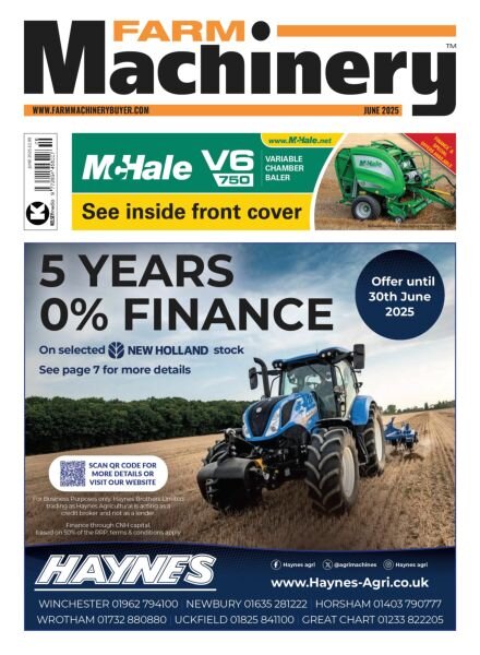 Farm Machinery – June 2025 Cover