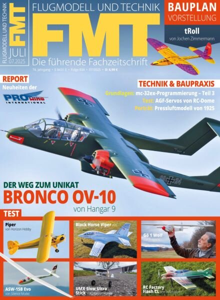 FMT Flugmodell und Technik – Juli 2025 Cover