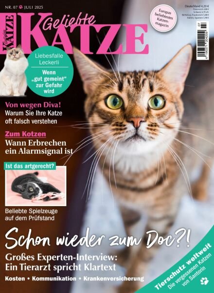 Geliebte Katze – Juli 2025 Cover