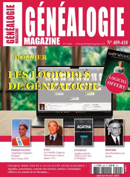 Genealogie – N 409-410 2025 Cover