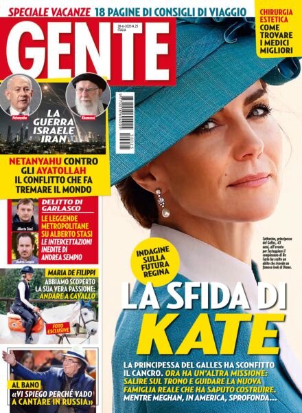 Gente Italia – 28 Giugno 2025 Cover