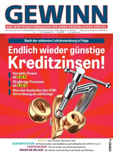 Gewinn – Juni 2025 Cover