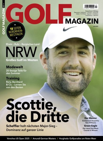 Golf Magazin – Juli 2025 Cover