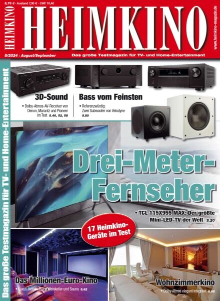 Heimkino Magazin – August-September 2024 Cover