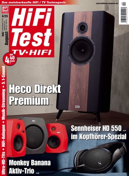 HiFi Test TV HiFi – Juli-August 2025 Cover