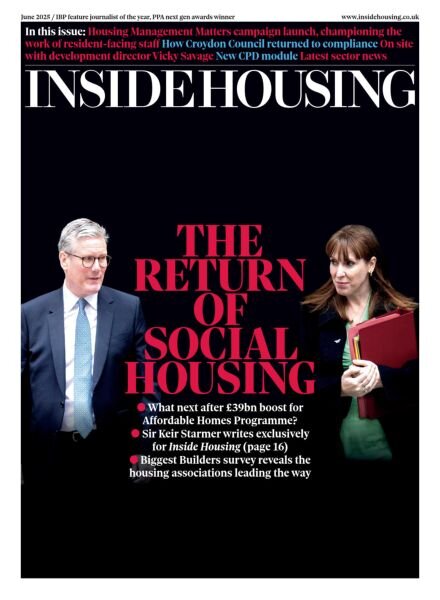Inside Housing – June 2025 Cover
