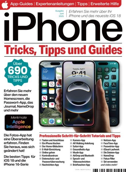 iPhone Tricks Tipps und Guides – Juni 2025 Cover