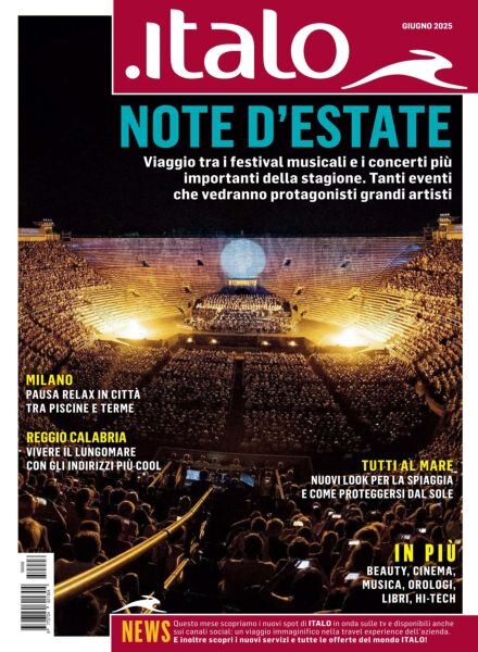 Italo I sensi del viaggio – Giugno 2025 Cover