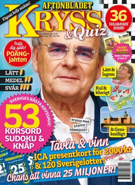 Kryss & Quiz – 2 Juni 2025 Cover