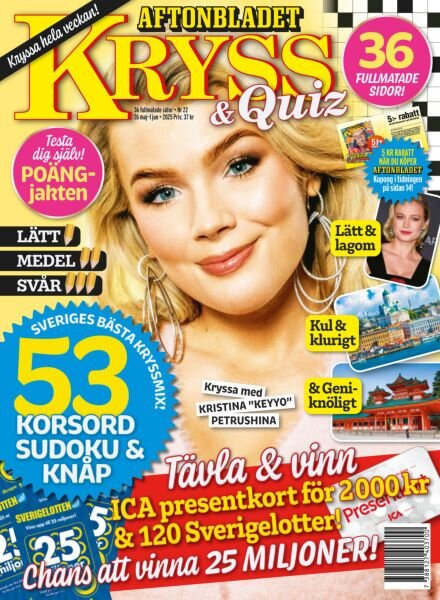 Kryss & Quiz – 26 Maj 2025 Cover