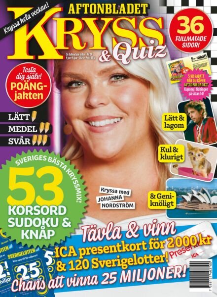 Kryss & Quiz – 9 Juni 2025 Cover