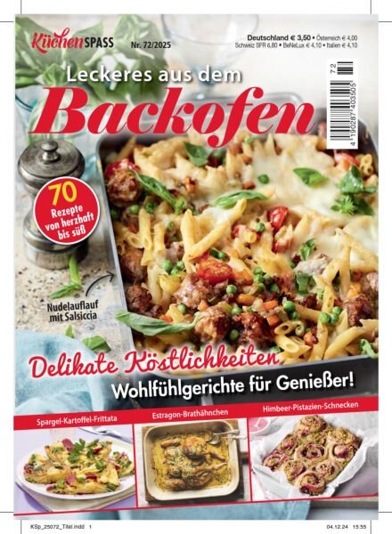 Kuchenspass Magazin – Nr 72 2025 Cover