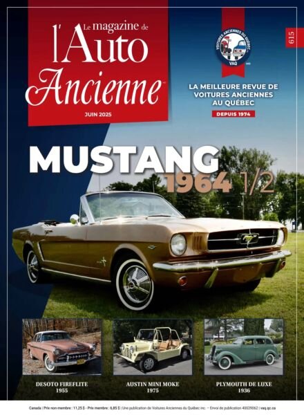 L’Auto Ancienne – Juin 2025 Cover