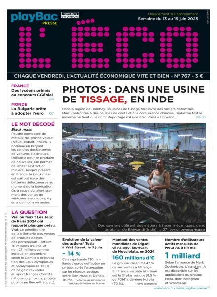 L’eCO – 13 Juin 2025 Cover