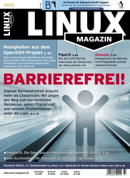 Linux-Magazin – Juli 2025 Cover