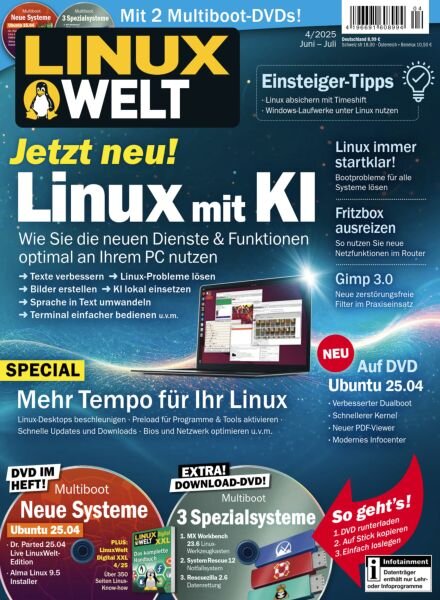 Linux Welt – Juni-Juli 2025 Cover