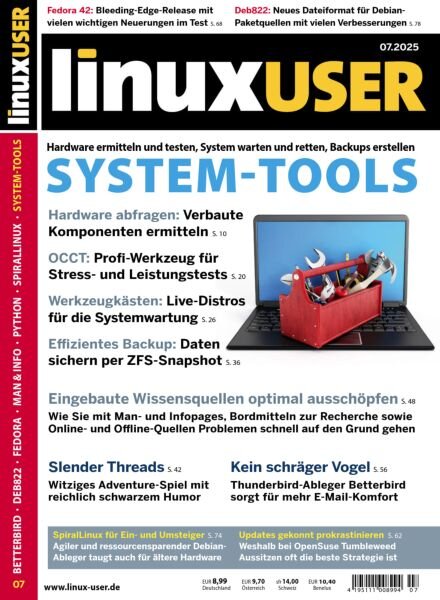 LinuxUser – Juli 2025 Cover