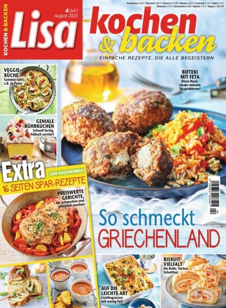 Lisa Kochen & Backen – Juli-August 2025 Cover
