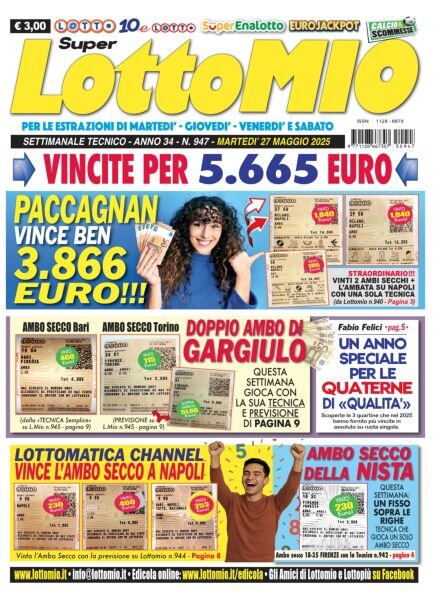 Lottomio del Giovedi – 27 Maggio 2025 Cover