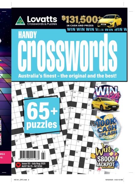 Lovatts Handy Crosswords – Issue 151 2025 Cover