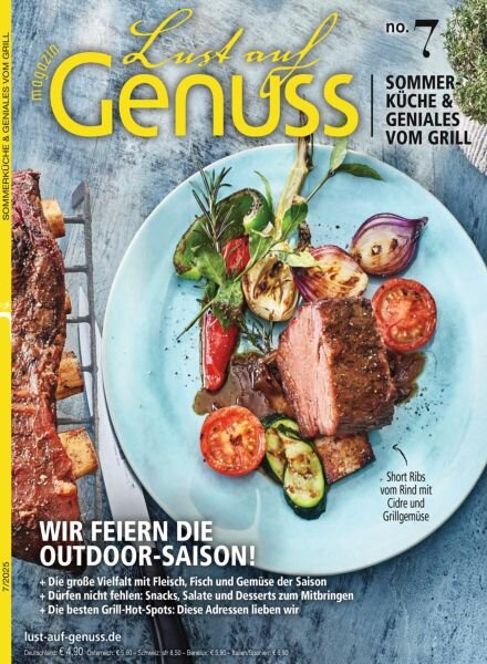Lust auf Genuss – Juli 2025 Cover