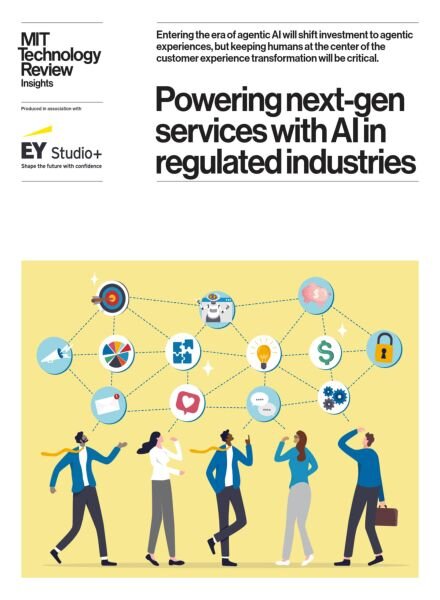 MIT Technology Review Insights – Powering next-gen services with AI in regulated industries 2025 Cover