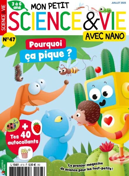 Mon Petit Science & Vie avec Nano – Juillet 2025 Cover