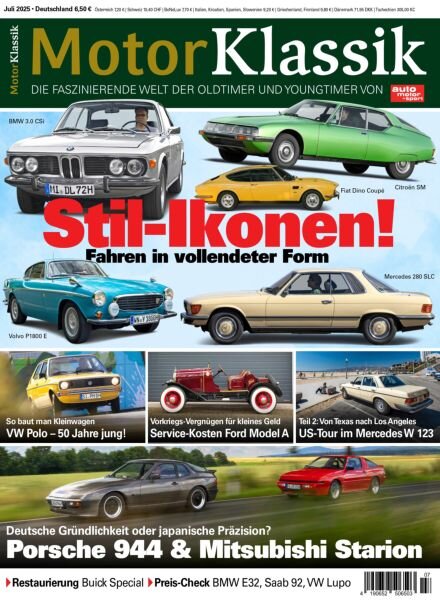 Motor Klassik – Juli 2025 Cover
